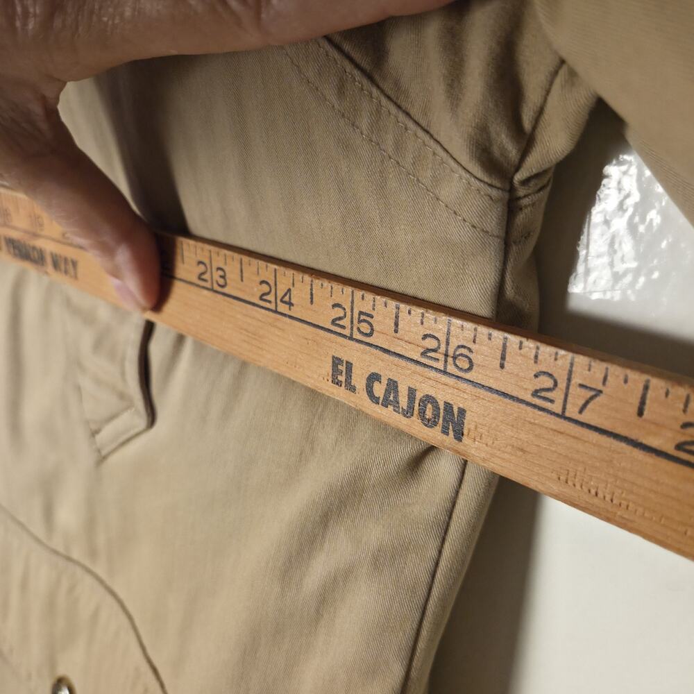 Woolrich Mens Khaki Heavy Warm Heritage Barn Chore Coat Flannel Lined Size L - Picture 10 of 11